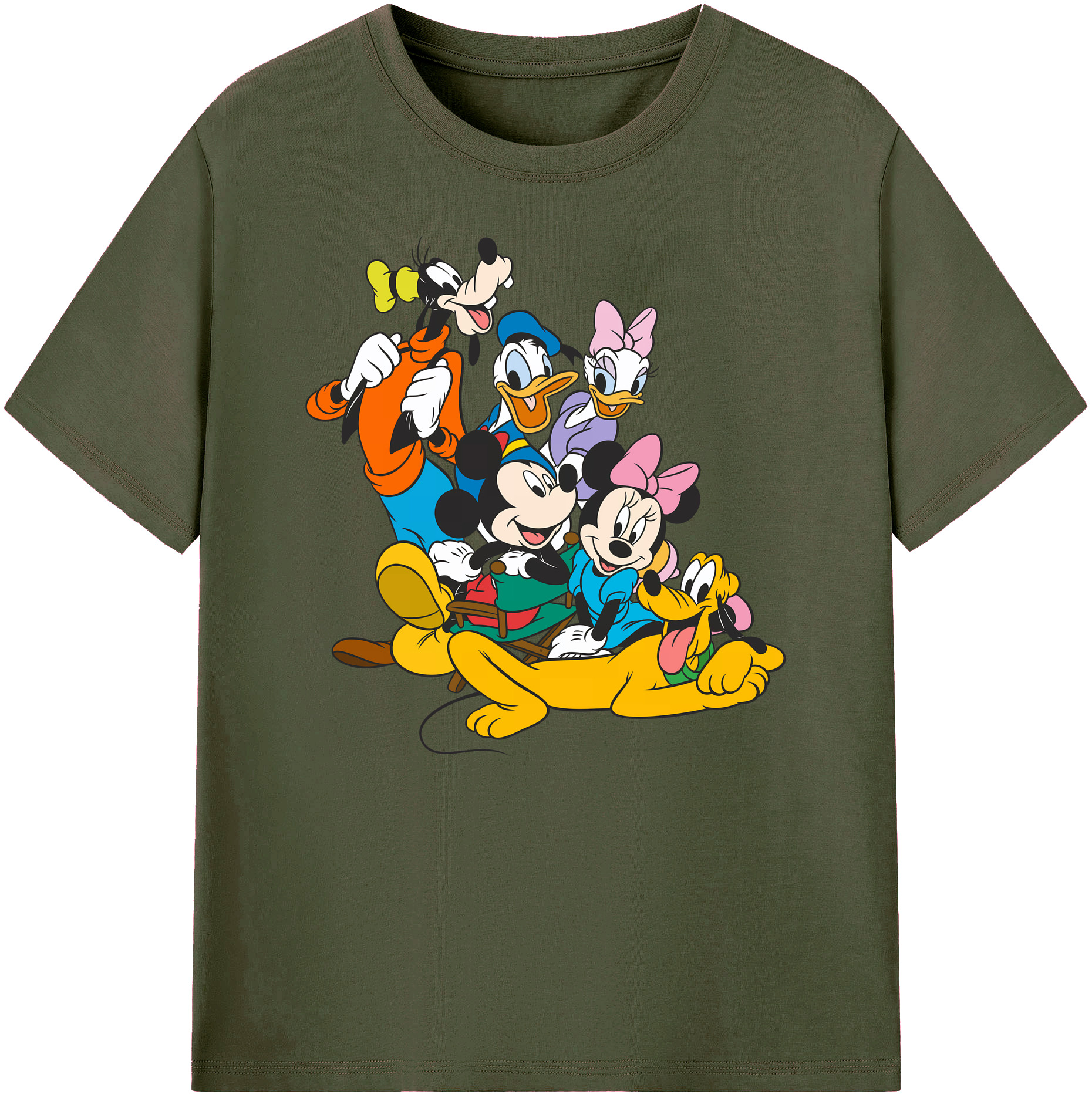 ミッキーマウス Mickey Mouse 綿100％ メンズ半袖Tシャツ｜肌触りやわらか＆通気性